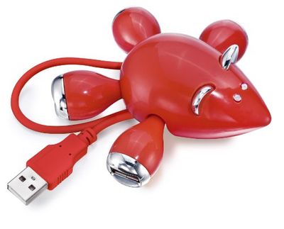 Toncado Hub USB pour Souris - Rouge