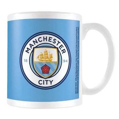 Pyramid International Manchester City (Club Crest) White Mug - 10Oz / 315Ml Ceramic Mug - One Size