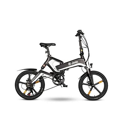 Jeep Fold E-Bike FFR 7050, 20' wielen, Shimano 7 versnellingen, Zwart