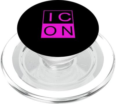 Pink IC/ON Pink Graphic PopSockets PopGrip para MagSafe