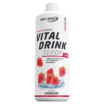 Best Body Nutrition Low Carb Vital Drink Strawberry - 1000 ml