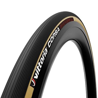 Vittoria Corsa Pneu de vélo Unisexe, Noir/Para, 700 x 32 c