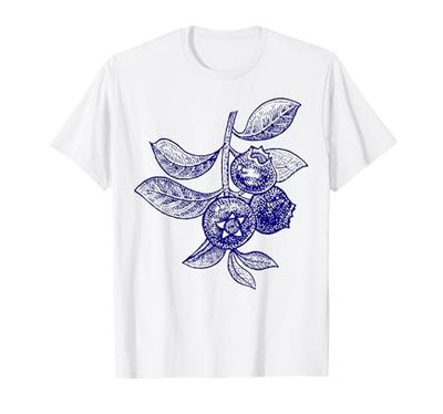 Mirtillo Frutta Retro Vintage Grafica - Mirtillo Maglietta