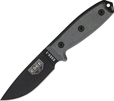 ESEE RC3P Faca de cama fissa, unissexo - adulto, castanho, tamanho único