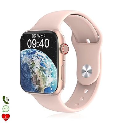 DAM Smartwatch W29 MAX con Pantalla de 2.1 y Modo Always on. Monitor cardiaco 24h, O2 en Sangre, notificaciones de Apps. 4,8x1,1x3,9 Cm. Color: Rosa