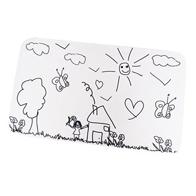MSV Tapis de Bain Microfibre Jardin d'enfants 45x75cm Noir & Blanc