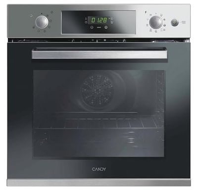 Candy FCPKS 826 XL/E Forno multifuncional, 70 l, função a vapor, limpeza qualítica e pirolítica, 3 resistências - INOX - classe A, cinzento, 595 x 546 x 580 mm