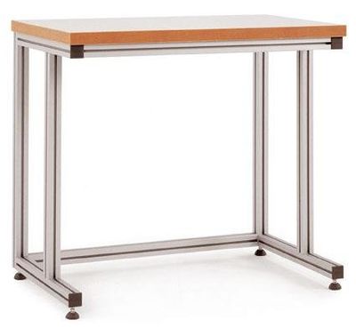 Manuflex Bathrooms AA7055 Table d'appoint en aluminium avec plateau multiplex pour les activités debout 1500 x 800 x 9 cm