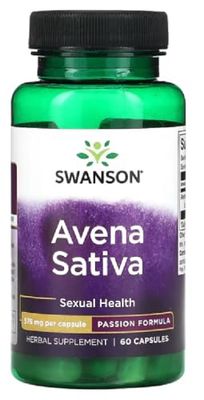 Swanson - Avena Sativa, 575mg | Energy and Vitality Support - 60 Capsules