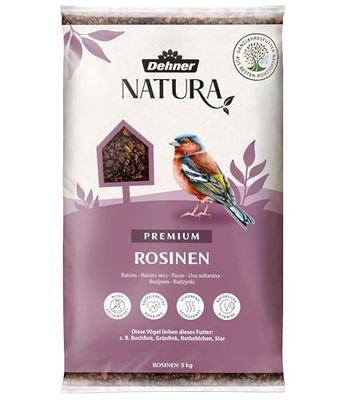 Dehner Natura - Comida para Aves Silvestres, pasas, 5 kg