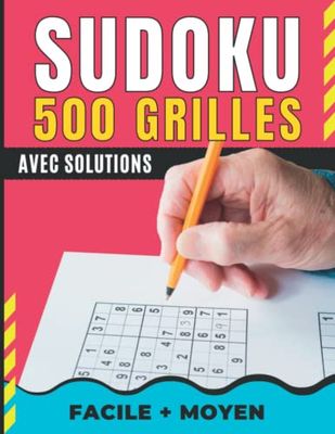 500 Grilles Sudoku - Facile et Moyen: Livre de Sudoku pour Enfants et Adultes, Grand format, Gros caractères avec Solutions