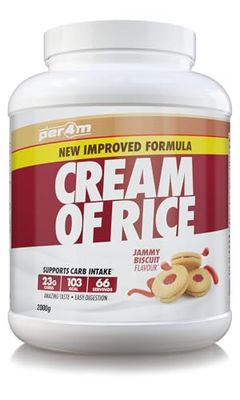 Per4m Crème de Riz Biscuit Confiture 2kg – Crème de riz goût biscuit à la confiture pour la récupération musculaire