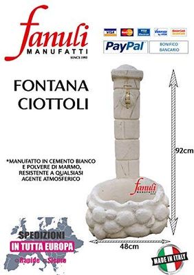 FONTANA CIOTTOLI PER GIARDINO DA RUBINETTO