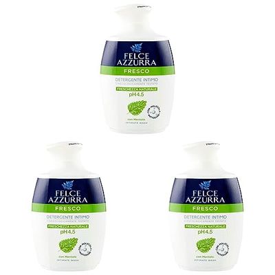Felce Azzurra - Detergente Intimo Fresco - pH 4.5 Freschezza Naturale - 250ml (Confezione da 3)