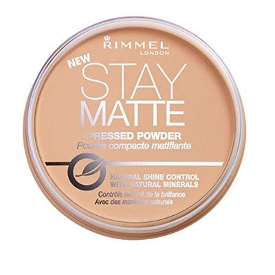 Rimmel - Poudre Compact Stay Matte - Anti-Brillance - Fini Mat et Naturel - 007 Mohair - 14gr