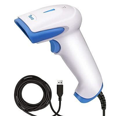 Tera Lecteur de Codes Barres 1500 Pixel CCD USB Douchette Scanner de Codes Barres Linéaire 1D Scan Rapide et Précis pour Code sur Ecran Digital, Tablette, Smartphone, Modèle 1500C