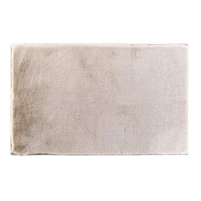 Douceur d'Intérieur, Tapis Rectangle (60 x 90 cm) Feline Naturel, Imitation Fourrure