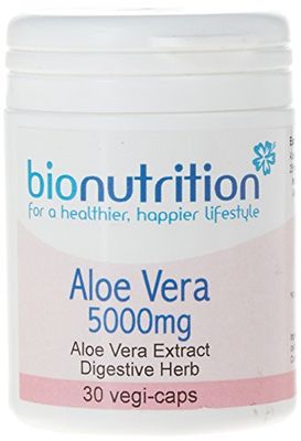 Bio Nutrition Aloe Vera 5000mg - Digestive Health Supplement - 30 vegi-caps