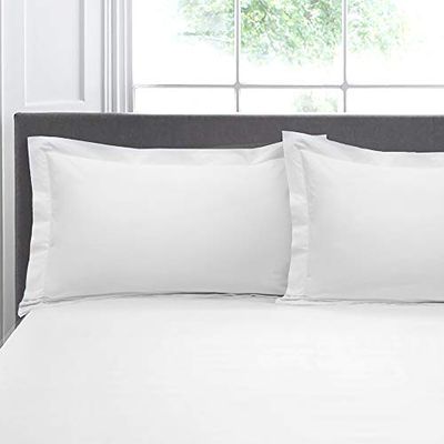 Appletree Par de fronhas Oxford, 100% algodão, 76 x 48 cm, branco