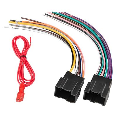 RED WOLF Car Aftermarket Radio Stereo Wiring Harness Adapter Connector Compatible with 2006-2013 Chevy GMC Express Savana Buick
