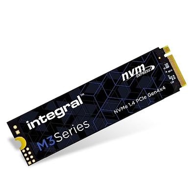 Integral 1000 GB SSD NVME M.2 2280 PCIe Gen4x4 R-3550MB/s W-2700MB/s TLC M2 Solid State Drive, 1 TB
