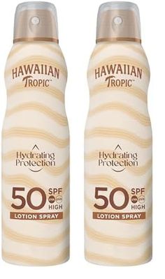 Hawaiian Tropic Silk Hydration Air Soft Spf 50 Spray Continuo - 220 ml (Confezione da 2)
