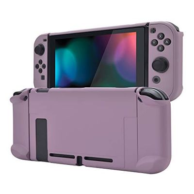 eXtremeRate PlayVital Coque pour Switch Coque Protection pour Nintendo Switch Accessoires Housse Étui,Absorption Chocs & Antirayures-Violet Grisâtre Foncé