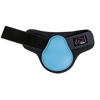 HKM Premium Slobkousen/Voetkappen Aqua/Svart Varmt Blod