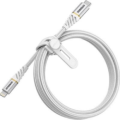 OtterBox Câble Lightning vers USB-C, charge rapide, 2 m, noir glamour