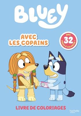 Bluey avec les copains: Livre de coloriages