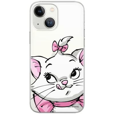 ERT GROUP mobiel telefoonhoesje voor Iphone 13 origineel en officieel erkend Disney patroon Marie 001 optimaal aangepast aan de vorm van de mobiele telefoon, gedeeltelijk bedrukt