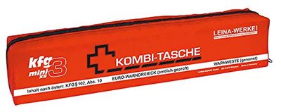 LEINA-WERKE KFG3 Ecoline - Minibolso combinado, con velcro, 32085, Azul/Blanco, Tamaño XS, 5 Unidades