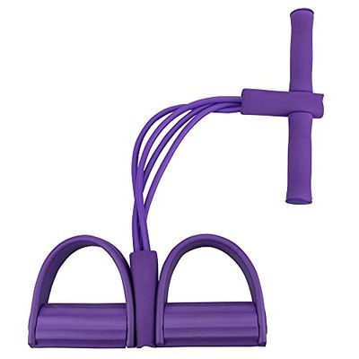 Galileo Casa- Estensore Elastico Fitness con Manubrio e Supporto Piedi, Allenamento Multifunzionale, FitLover Decoro Casuale, Colore Assortito Scelta 4, 5913050