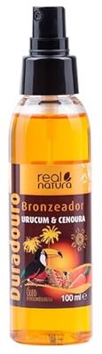 Real Natura - Óleo Bronzeador Urucum + Cenoura (LSF15) - 200ml - Bronceado Intenso e Hidratación
