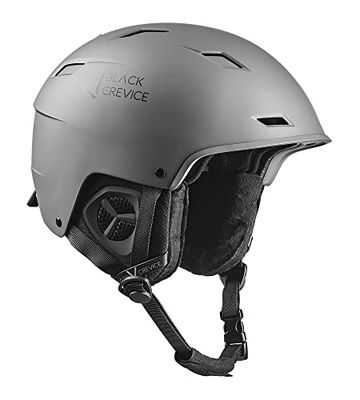 Black Crevice Casque de Ski Gerlos Adulte (Unisexe), Gun Metal, 2 = L (58-61 cm)
