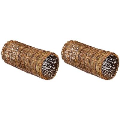 Trixie Tunnel en Osier pour Cochons d'Inde, 33 x 15 cm (Lot de 2)