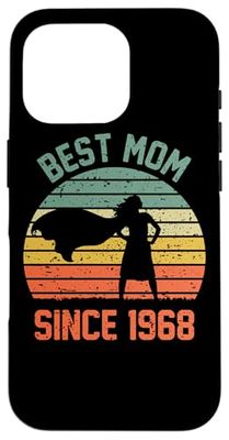 Best Mom Since 1968 Hero Super Mother Retro Vintage Case for iPhone 16 Pro