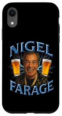 Y2K Bootleg Reform UK Funny Nigel Farage Case for iPhone XR