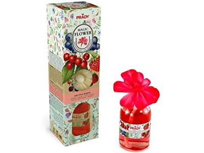 PRADY - Magic Flower Ambientador Frutos Rojos - 100 ml - Intensidad y frescura frutal para tu hogar.