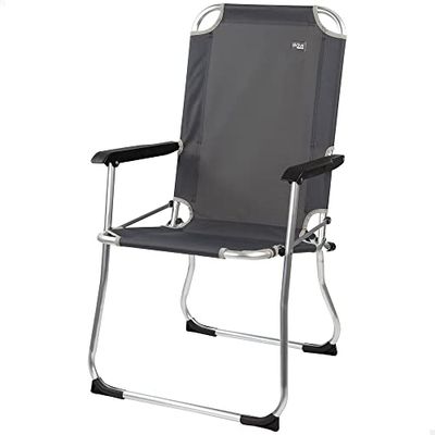 Aktive 52884 – ultralichte campingstoel, hoge stoel, 54 x 57 x 91 cm, incl. kantelbeveiliging, hoge stabiliteit, max. 110 kg, Oxford-stof 600D, verhoogde sterkte en duurzaamheid