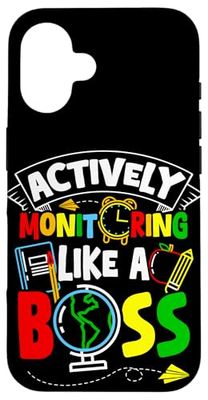 Actively Monitoring LIKE A Boss Actively Monitoring Boss Case for iPhone 16