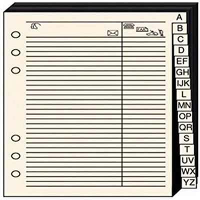 Quo Vadis - TEL REPERTOIRE Refill för Timer 29 - elfenben 21 x 29,7 cm
