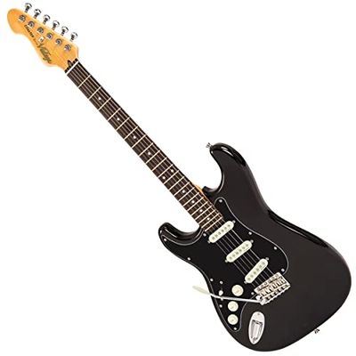 VINTAGE V60 COASTER SERIES CHITARRA ELETTRICA SINISTRA - NERO LUCIDO
