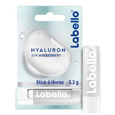 LABELLO Hydratant Hyaluron (1 x 5,2 g), Baume à lèvres à la formule ultra-hydratante et repulpante, Soin hydratant à l’Acide Hyalyronique pour des lèvres lisses