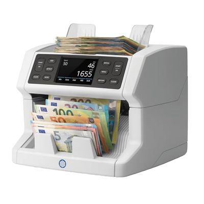 Safescan 2865-S - Biljettelmachine voor ongesorteerde biljetten met waardetelling, meertalige interface en hoogwaardige 7-voudige valsgelddetectie