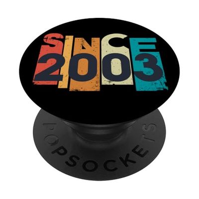 Since 2003 Retro Style Commemorative Year PopSockets Adhesive PopGrip