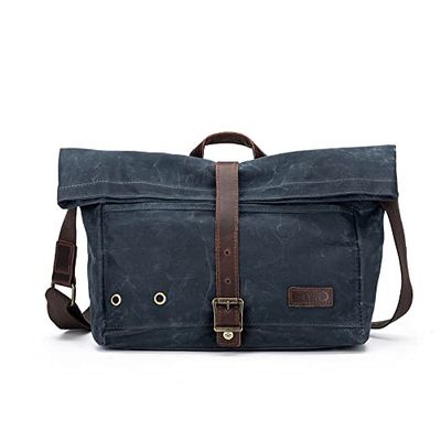 Della Q Canvas Bag, Blue, Taglia unica