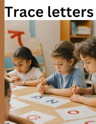 Trace letters: Handwriting practice note book