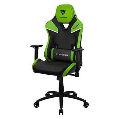 ThunderX3 TC5BG, Chaise Gamer Ergonomique, Coussins Amovibles, Air Tech, Vert