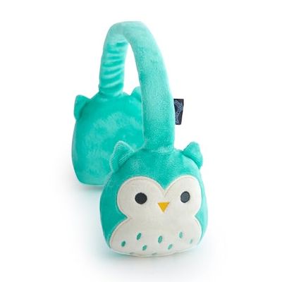 WONDEE - SQUISHMALLOWS Oficjalne miękkie i puszyste pluszowe słuchawki dziecięce - oryginalne prezenty dla dziewczynek i chłopców, bezprzewodowe słuchawki Bluetooth dla dzieci do uszu